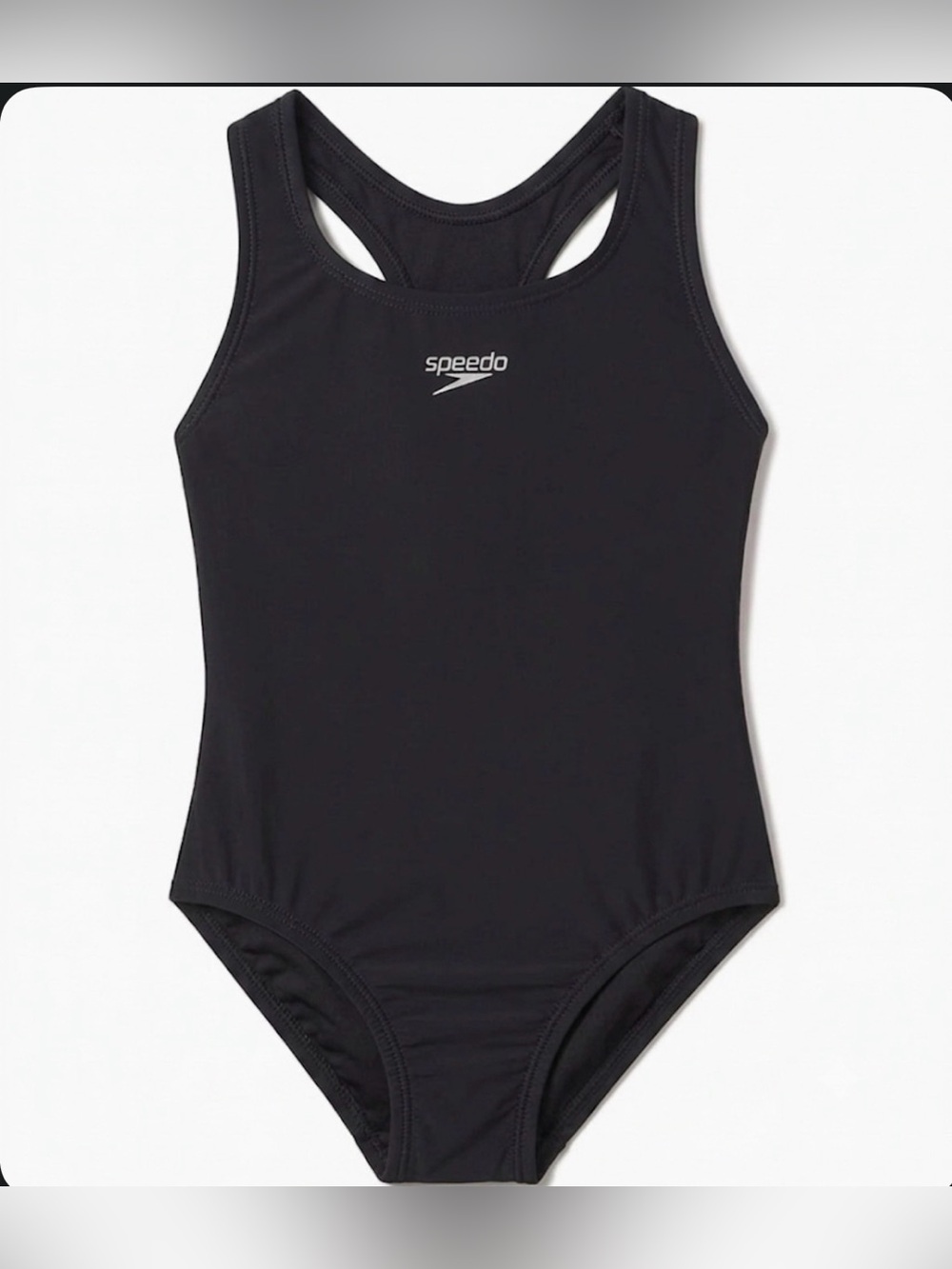 Speedo Girl's Swimsuit One Piece Closed Racerback - BNWT